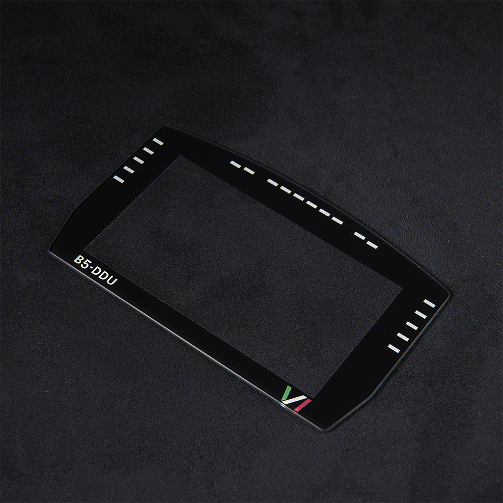 Simracing dashboard Glass cover silkscreen