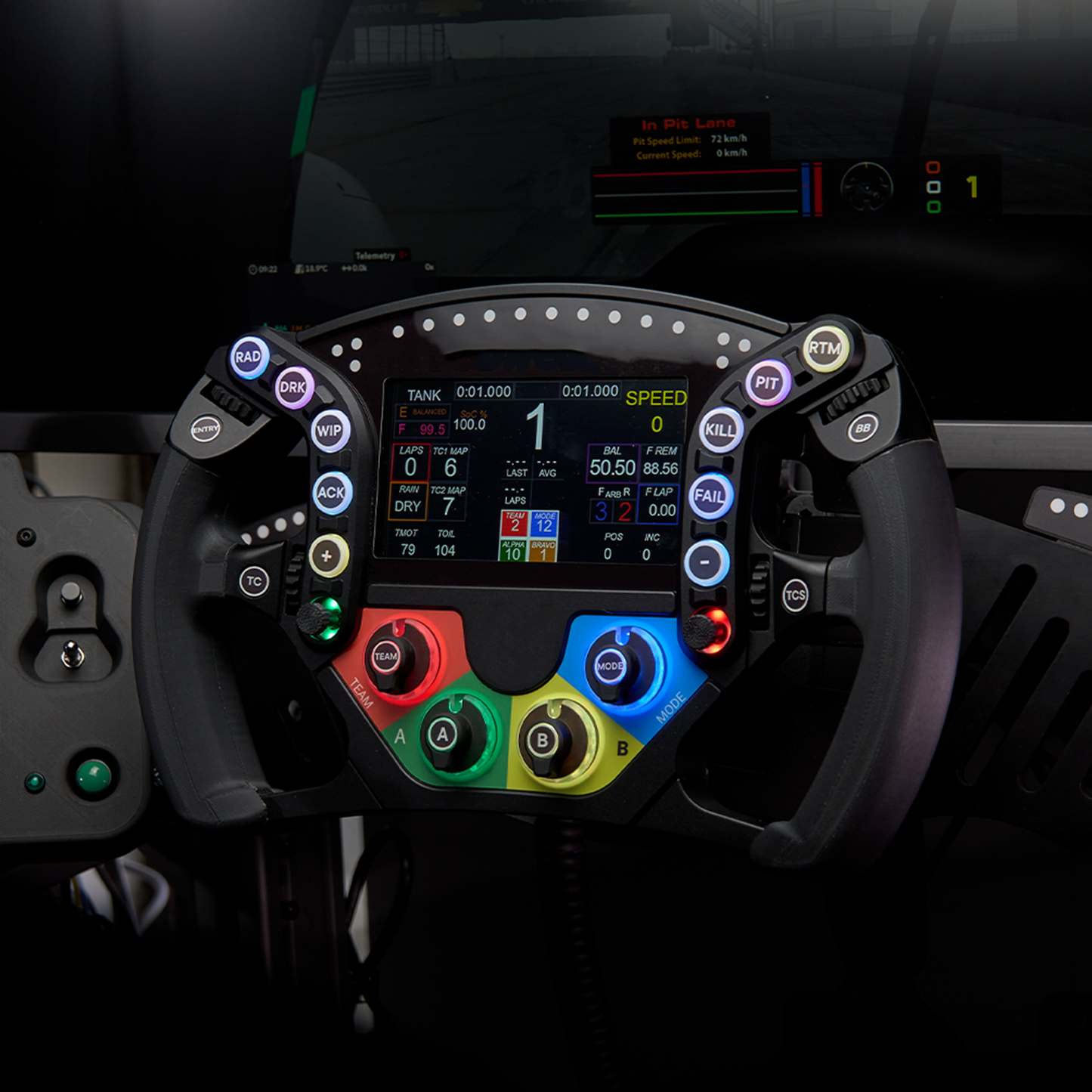 VI-LMDH simracing steering wheel