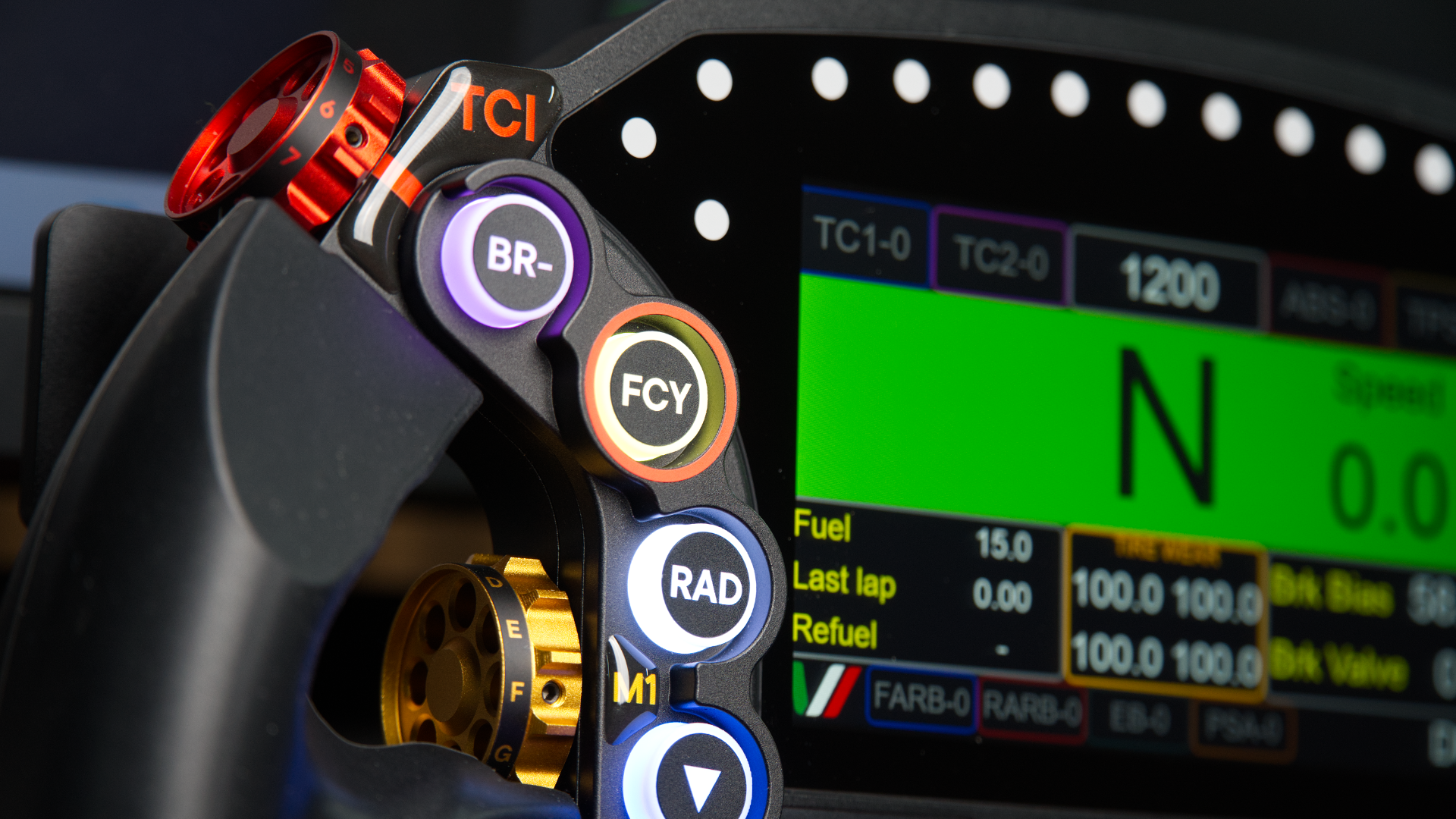 Velocitas Imperium VI-RSR sim racing wheel with display