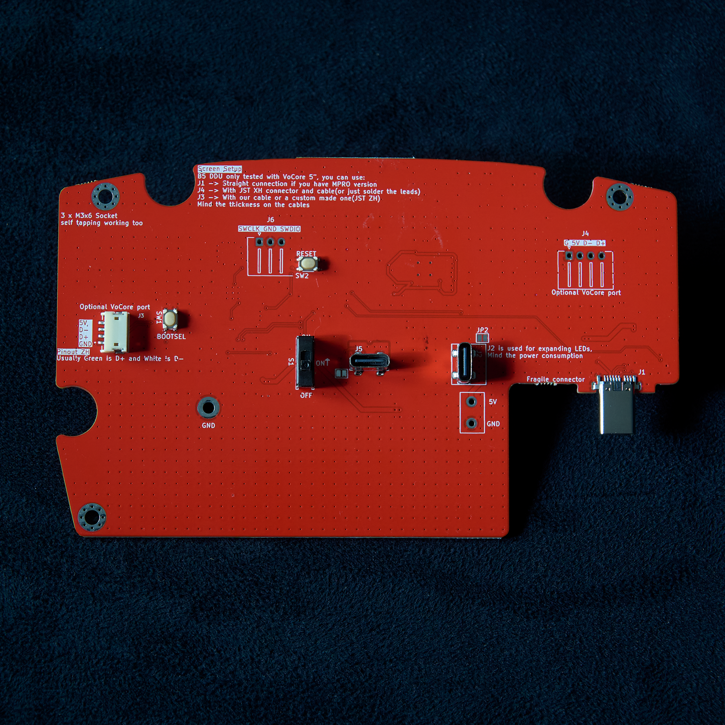 Rear of B5-DDU PCB