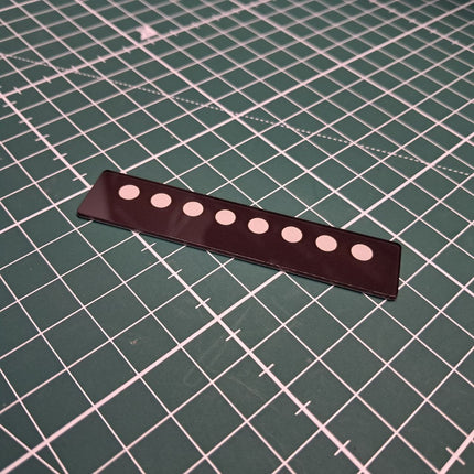 Plexiglass front cover for VI LED brows
