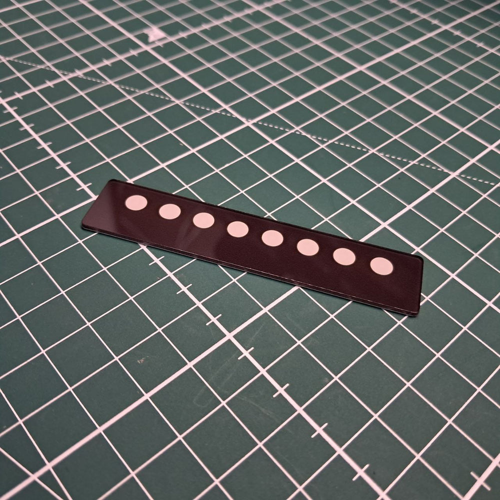 Plexiglass front cover for VI LED brows