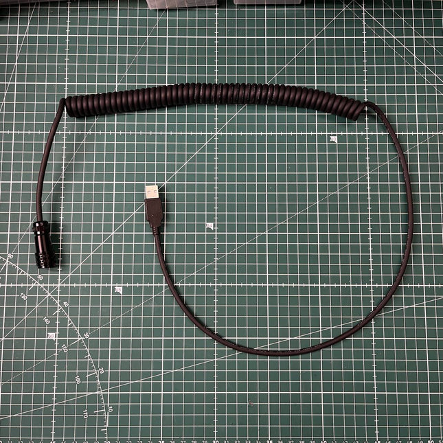 Coiled USB cable