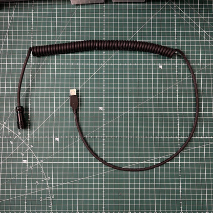 Coiled USB cable