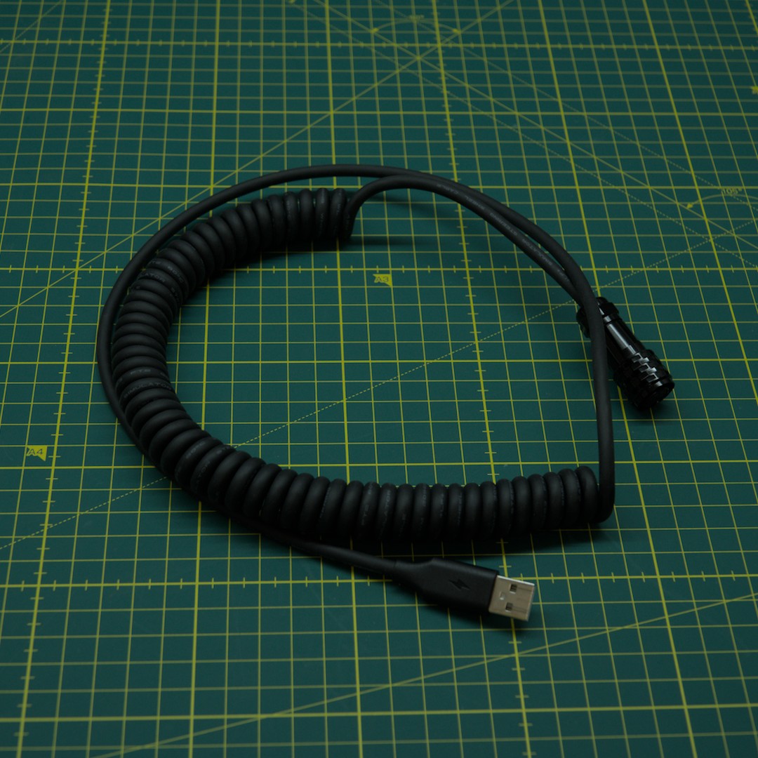 Coiled USB cable