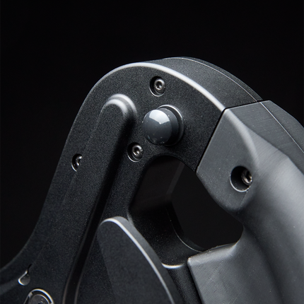 Simracing steering wheel rear button