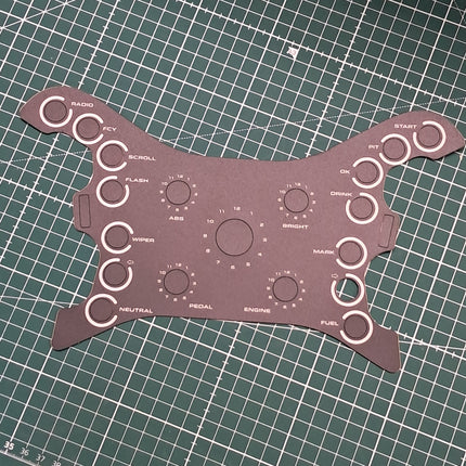 Simracing steering wheel sticker