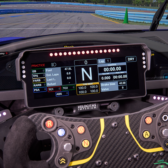 Simracing rig with DDU and steering wheel