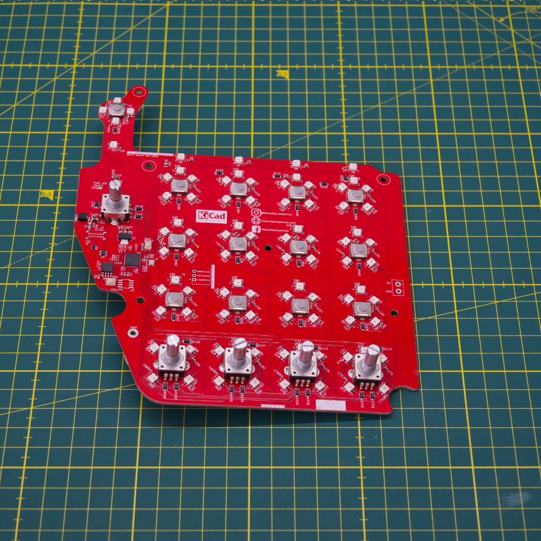 Velocitas Imperium VI-296BB sim racing button box PCB with tactile push-button switches