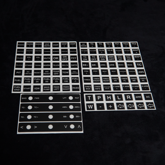 Button box polycarbonate stickers VI-CWBB